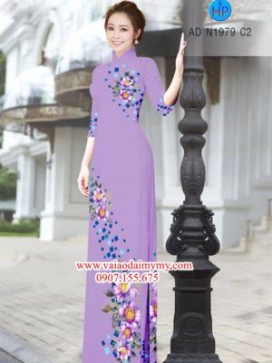 Vải áo dài Hoa in 3D AD N1979 14