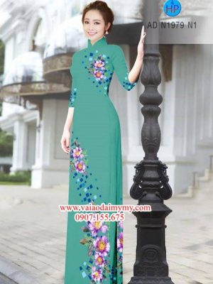 Vải áo dài Hoa in 3D AD N1979 21