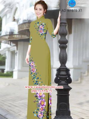 Vải áo dài Hoa in 3D AD N1979 24