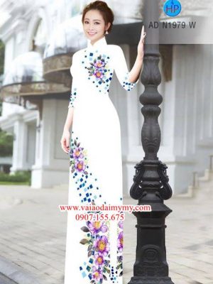 Vải áo dài Hoa in 3D AD N1979 25