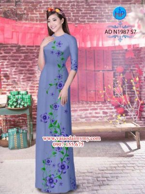 Vải áo dài Hoa in 3D AD N1987 18