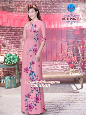 Vải áo dài Hoa in 3D AD N1987 20
