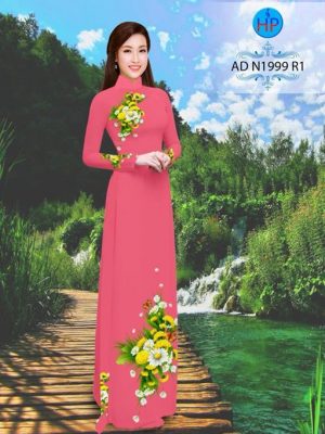 Vải áo dài Hoa Cúc xinh AD N1999 15