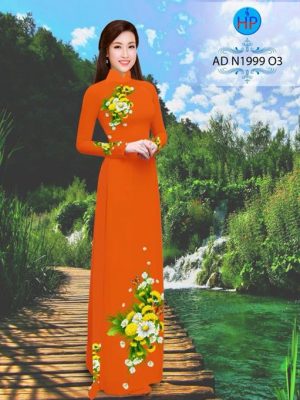 Vải áo dài Hoa Cúc xinh AD N1999 19