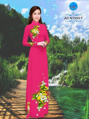 Vải áo dài Hoa Cúc xinh AD N1999 20