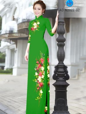 Vải áo dài Hoa in 3D AD N2022 16