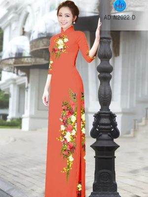 Vải áo dài Hoa in 3D AD N2022 15