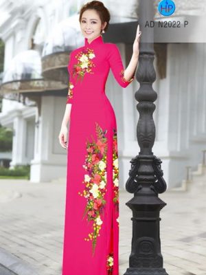 Vải áo dài Hoa in 3D AD N2022 19