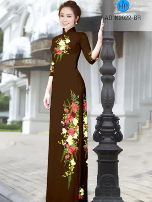 Vải áo dài Hoa in 3D AD N2022 17