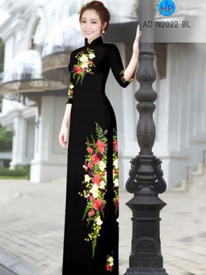 Vải áo dài Hoa in 3D AD N2022 18