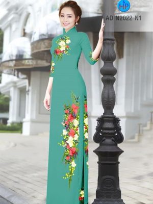 Vải áo dài Hoa in 3D AD N2022 21