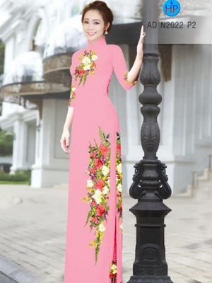 Vải áo dài Hoa in 3D AD N2022 22