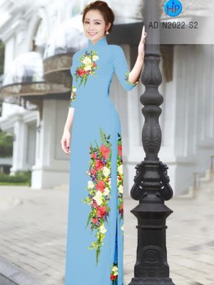 Vải áo dài Hoa in 3D AD N2022 23