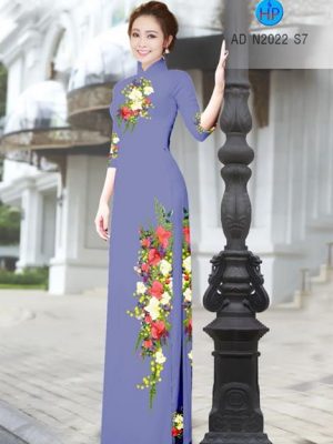 Vải áo dài Hoa in 3D AD N2022 24
