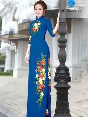Vải áo dài Hoa in 3D AD N2022 25