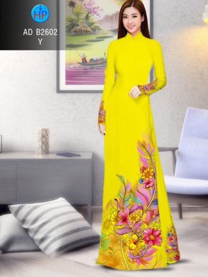 Vải áo dài Hoa in 3D AD B2602 15