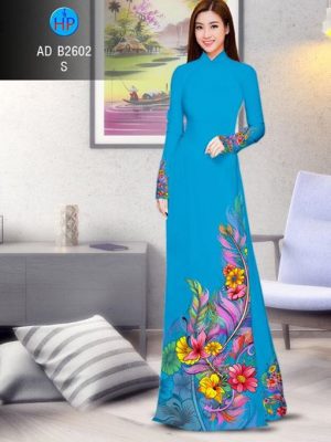 Vải áo dài Hoa in 3D AD B2602 22
