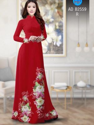 Vải áo dài Hoa in 3D AD B2559 18