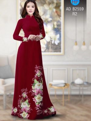 Vải áo dài Hoa in 3D AD B2559 17
