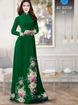 Vải áo dài Hoa in 3D AD B2559 16