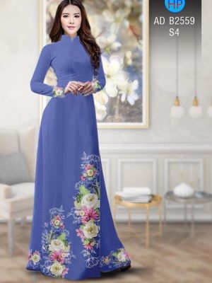 Vải áo dài Hoa in 3D AD B2559 21