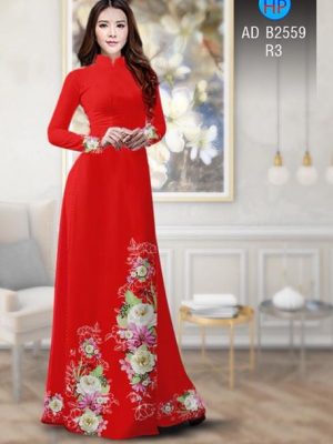 Vải áo dài Hoa in 3D AD B2559 20