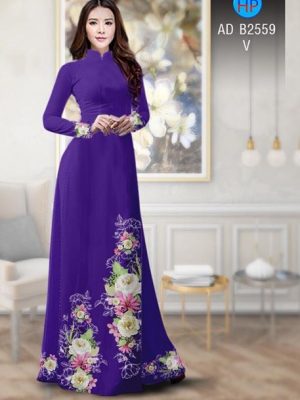 Vải áo dài Hoa in 3D AD B2559 22