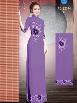 Vải áo dài Hoa Poppy AD B2544 24