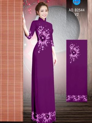 Vải áo dài Hoa Poppy AD B2544 25