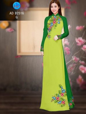 Vải áo dài Hoa in 3D AD B2516 18