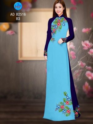Vải áo dài Hoa in 3D AD B2516 22
