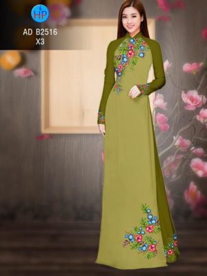 Vải áo dài Hoa in 3D AD B2516 25