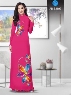 Vải áo dài Hoa in 3D AD B2592 17
