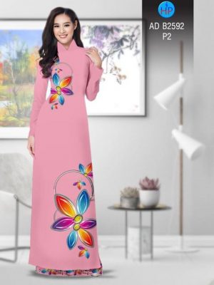 Vải áo dài Hoa in 3D AD B2592 18