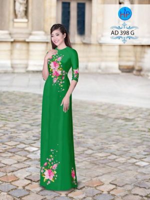 Vải áo dài Hoa in 3D nhẹ nhàng AD 398 16