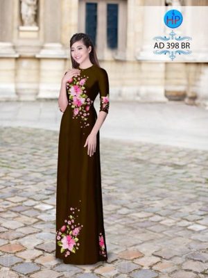 Vải áo dài Hoa in 3D nhẹ nhàng AD 398 18
