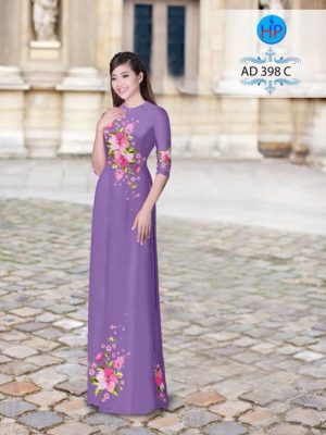 Vải áo dài Hoa in 3D nhẹ nhàng AD 398 17