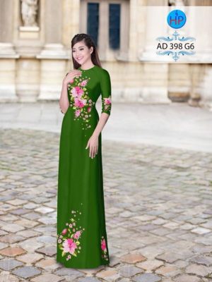 Vải áo dài Hoa in 3D nhẹ nhàng AD 398 21