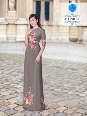 Vải áo dài Hoa in 3D nhẹ nhàng AD 398 22