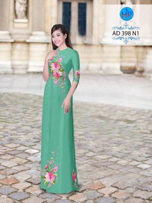 Vải áo dài Hoa in 3D nhẹ nhàng AD 398 23
