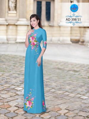 Vải áo dài Hoa in 3D nhẹ nhàng AD 398 25