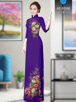 Vải áo dài Hoa in 3D AD B2598 16