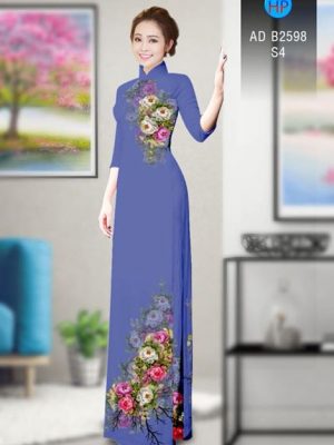 Vải áo dài Hoa in 3D AD B2598 17