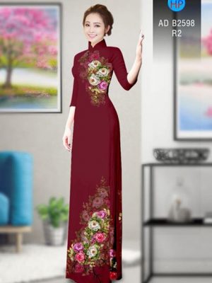 Vải áo dài Hoa in 3D AD B2598 18