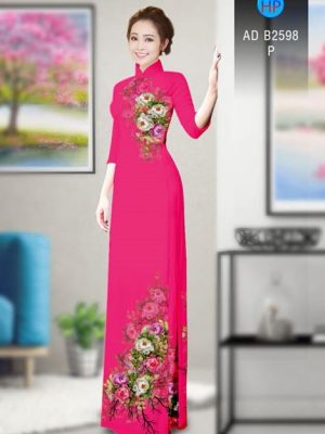 Vải áo dài Hoa in 3D AD B2598 19