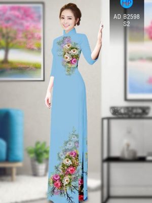 Vải áo dài Hoa in 3D AD B2598 20