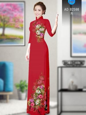 Vải áo dài Hoa in 3D AD B2598 21