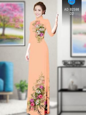 Vải áo dài Hoa in 3D AD B2598 24