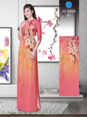 Vải áo dài Hoa in 3D AD B2609 14