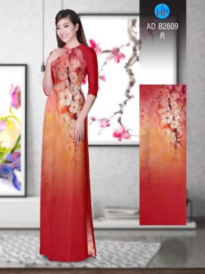 Vải áo dài Hoa in 3D AD B2609 15